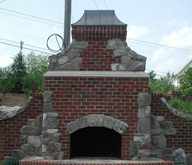 Outdoor Brick Fireplace Grill A Creative Mom