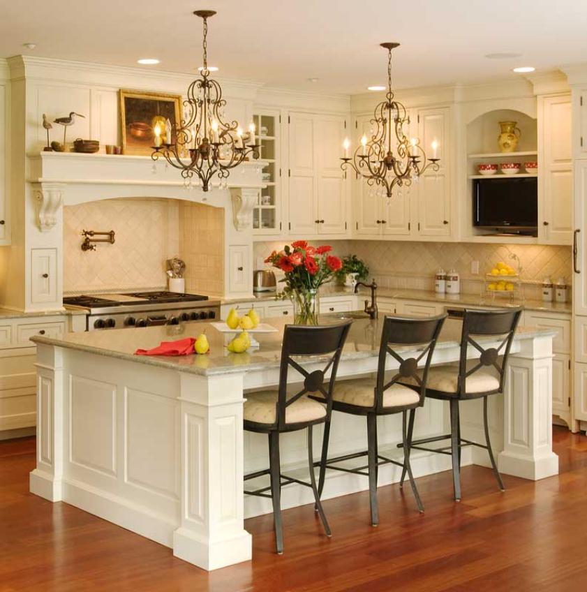French Provincial Kitchen Lighting