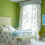 Lime Green And White Curtains