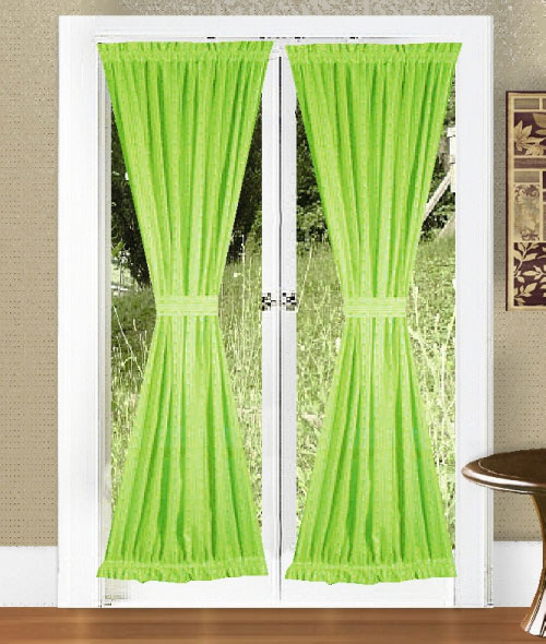 Purple And Lime Green Curtains