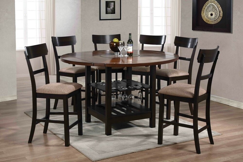 Round Pedestal Dining Table With Extension