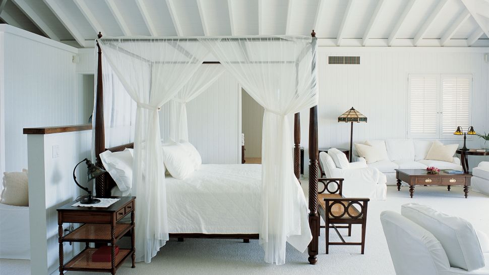 White Canopy Bedroom Set