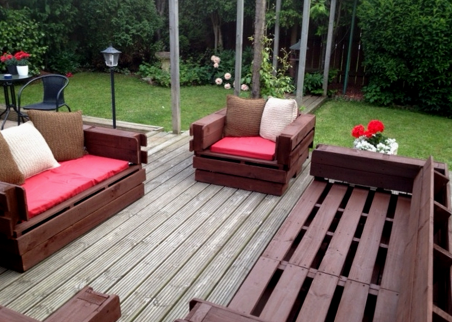 How To Make Pallet Patio Furniture A Creative Mom