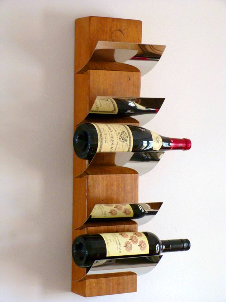 Wall Mounted Wine Rack Wood A Creative Mom