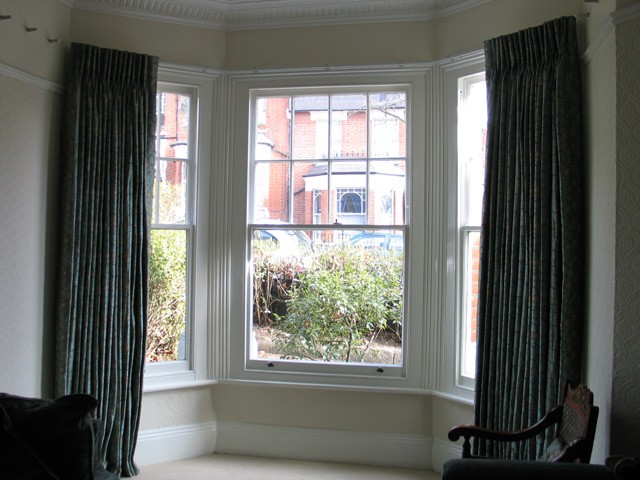Bay Window Double Curtain Rods
