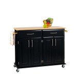 kitchen island cart with breakfast bar