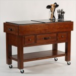 kitchen island cart with drop leaf