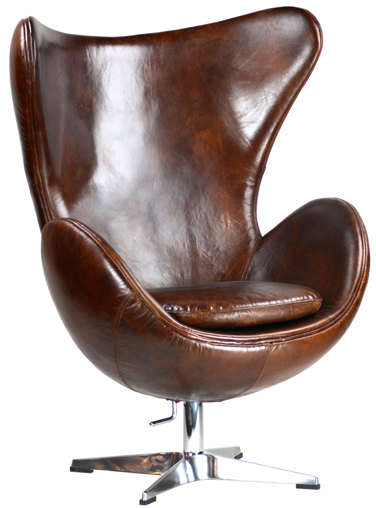 Leather Swivel Armchair