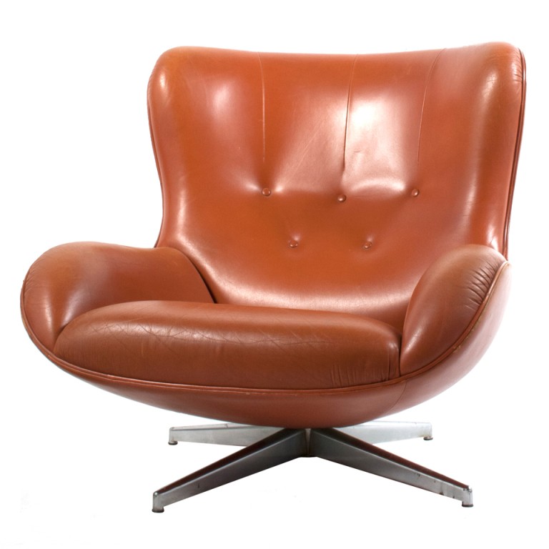 Leather Swivel Glider Chair