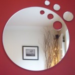 oval beveled bathroom mirror