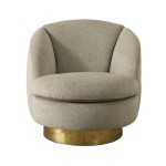 Swivel Leather Chair Living Room