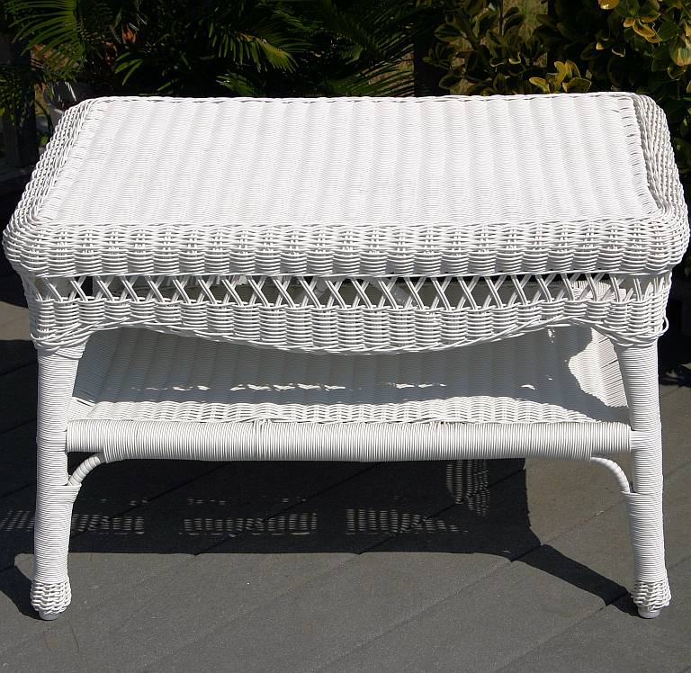 Wicker Patio Side Table