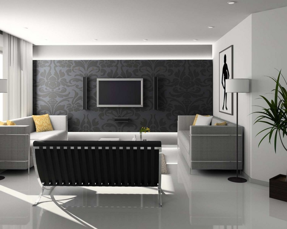 Black and white decorating