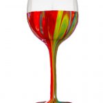 Decorated Wine Glass