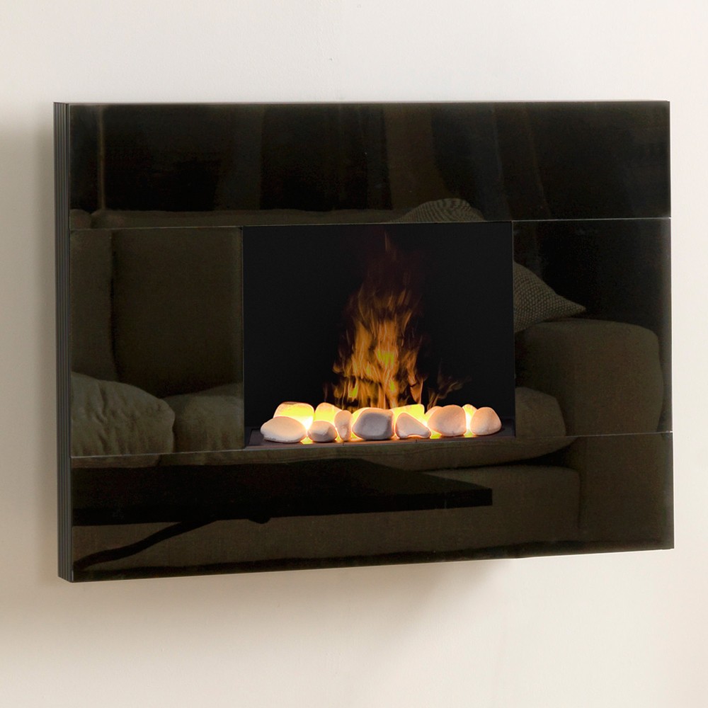 Electric wall fireplace