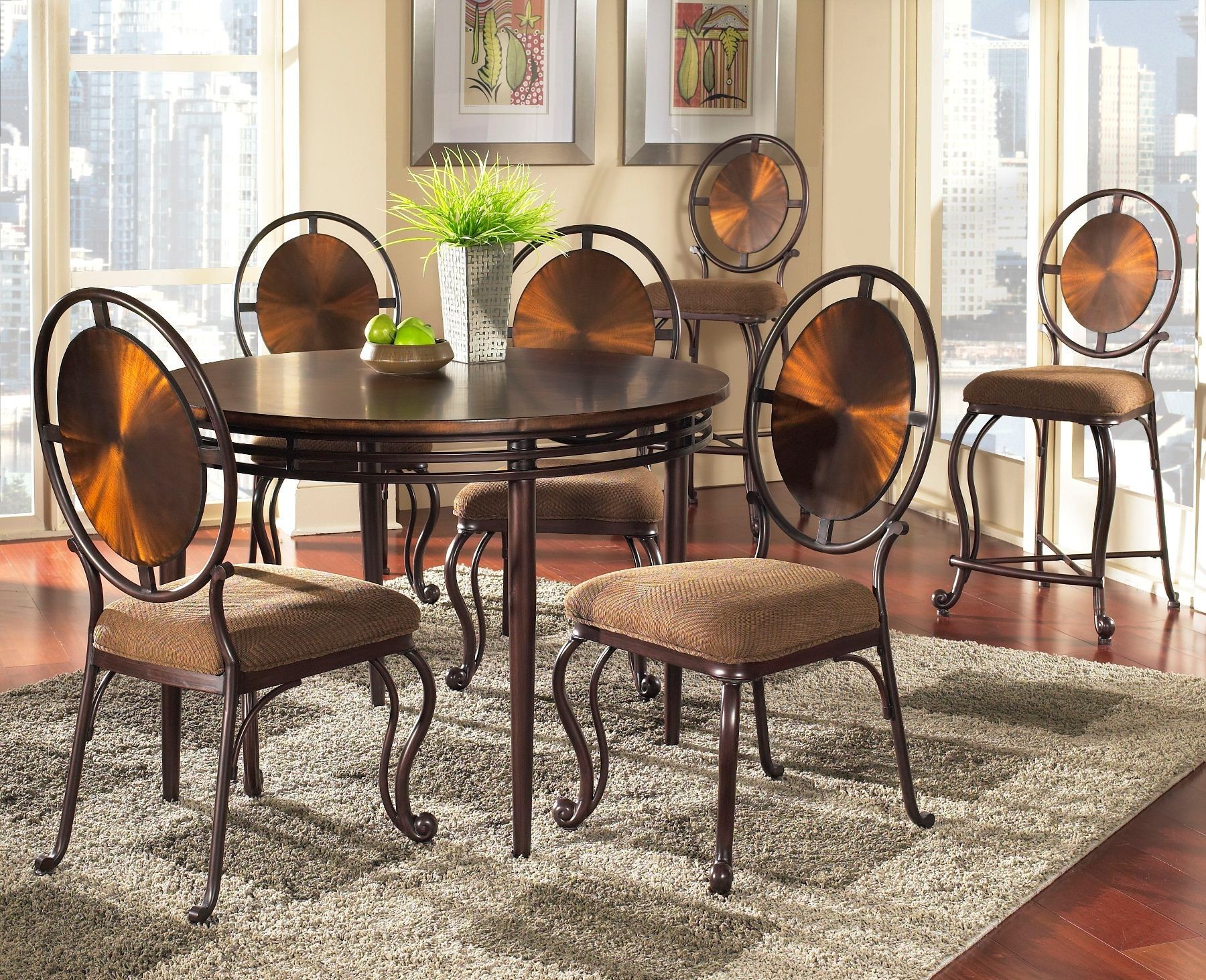 Glass dining room sets