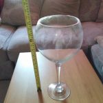 large decorative wine glass