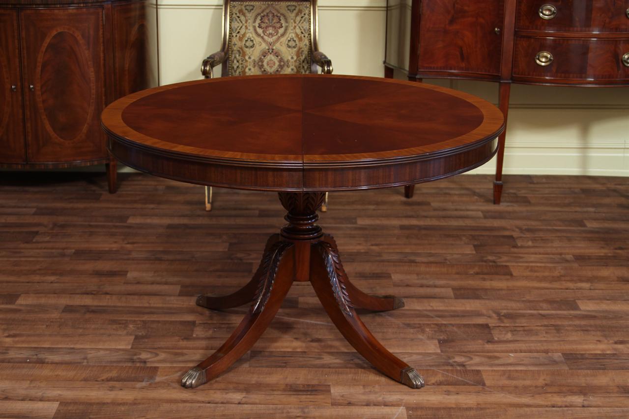 Mahogany round dining table