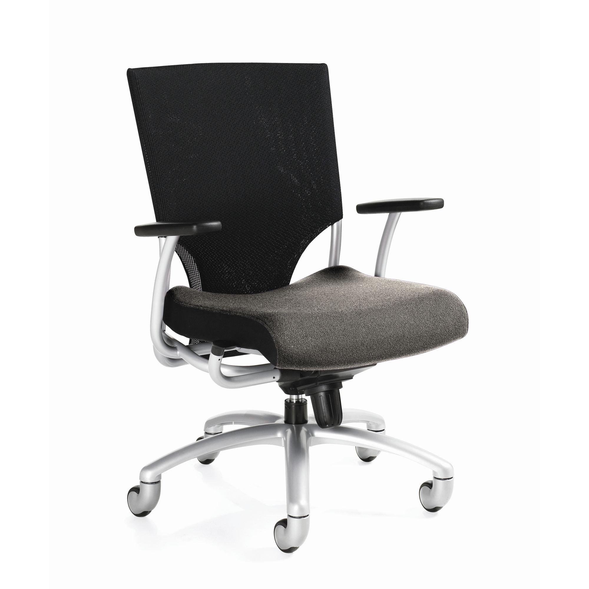 Mesh office chair with mesh seat