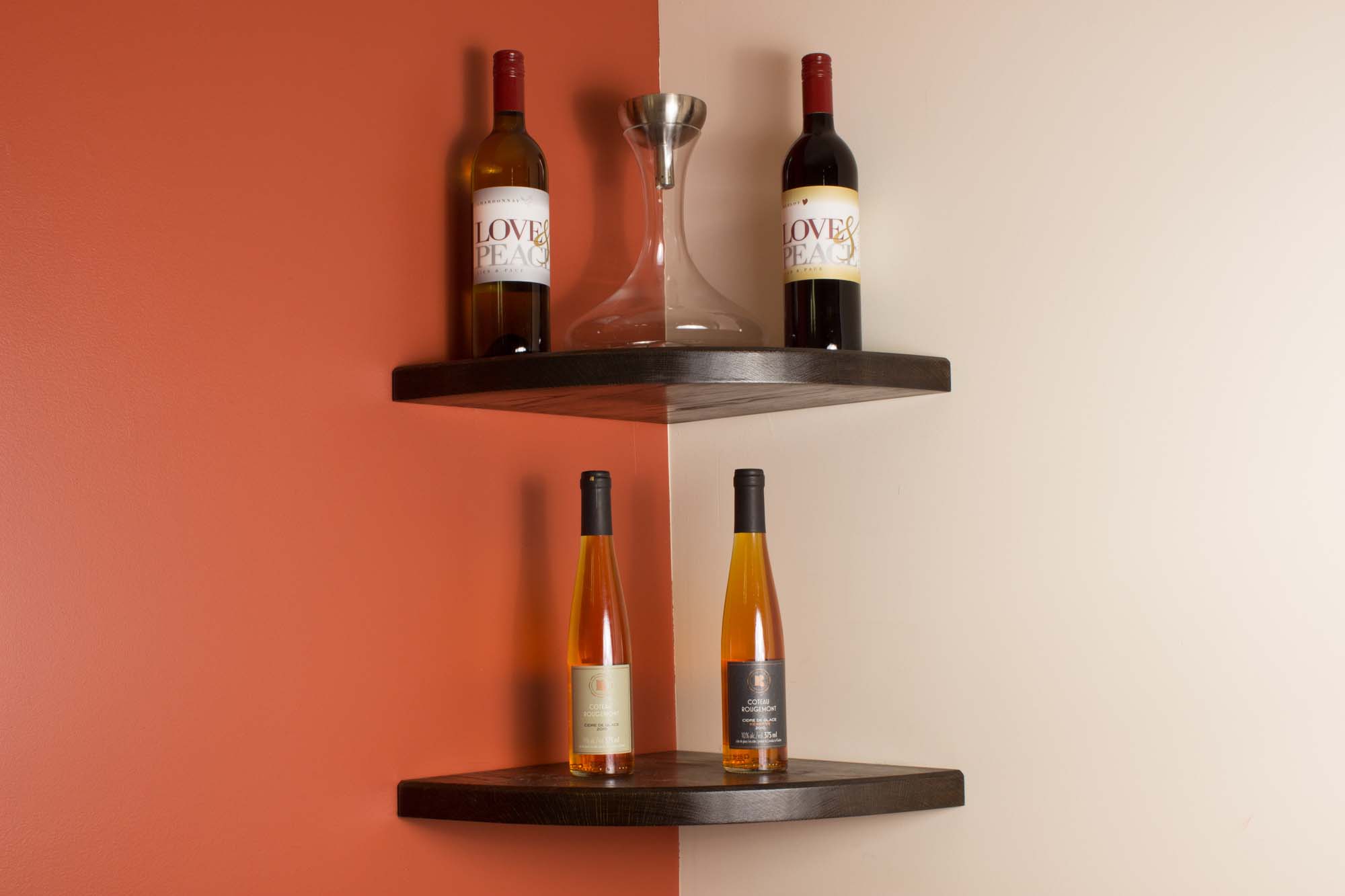 Metal Corner Wine Rack