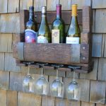 rustic wine glass rack