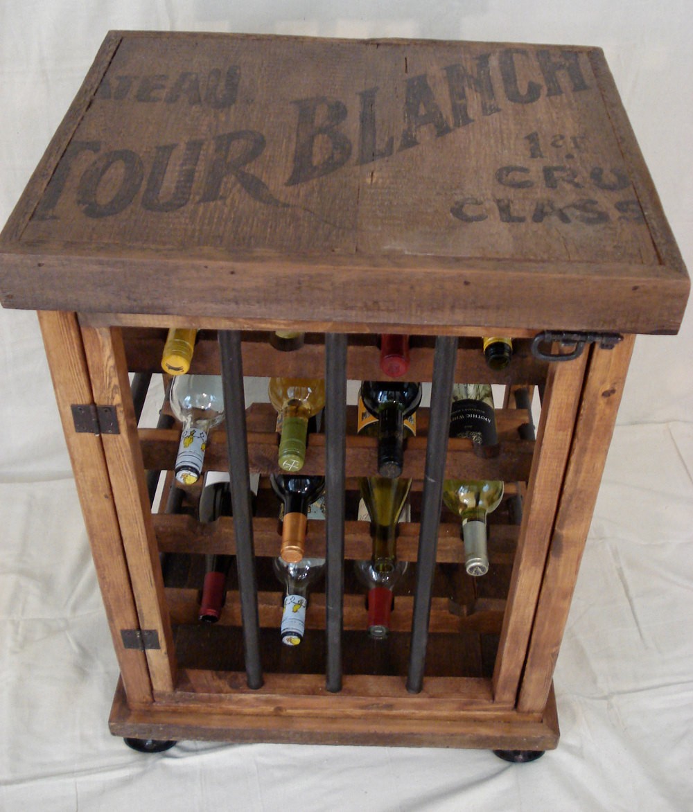 Rustic Wine Rack Table