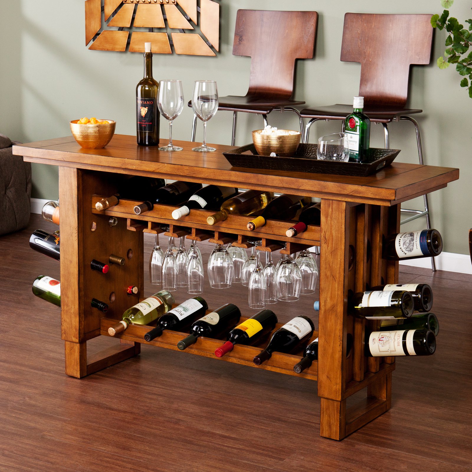 Table With Wine Rack