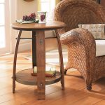 Wine Barrel End Table