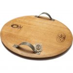 Wine Barrel Lazy Susan With Handles