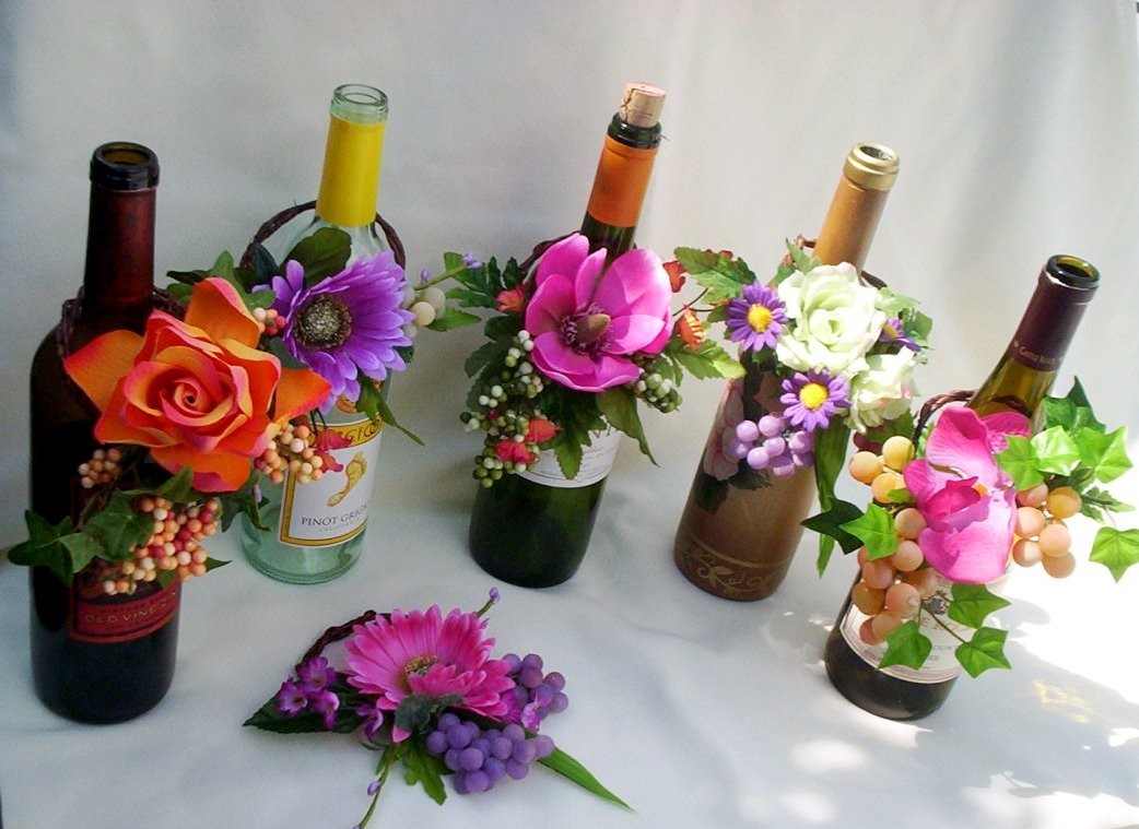 Wine Bottle Centerpieces For Wedding