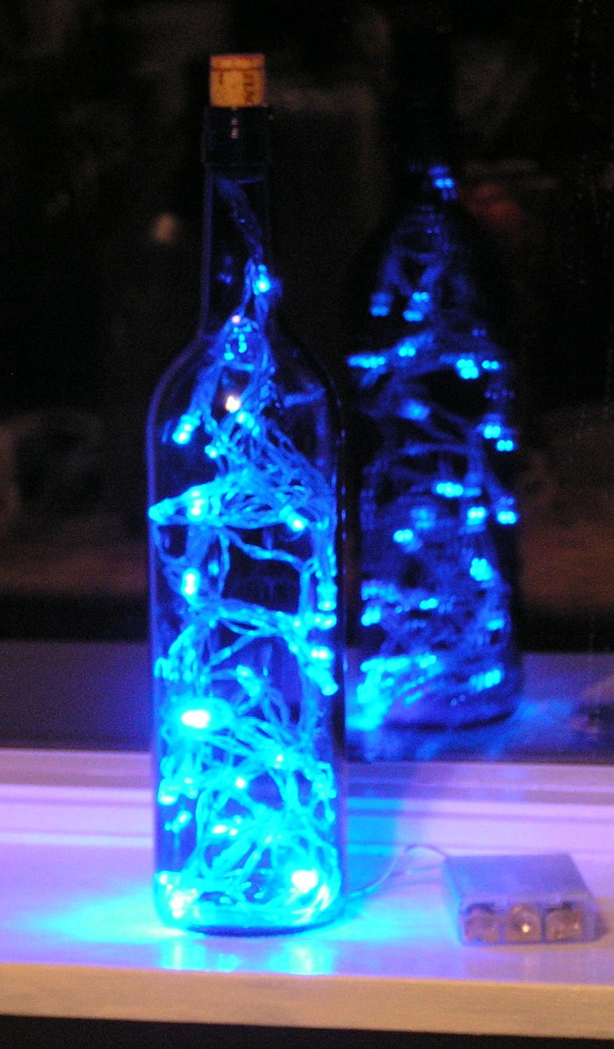 Wine Bottle Centerpieces With Lights