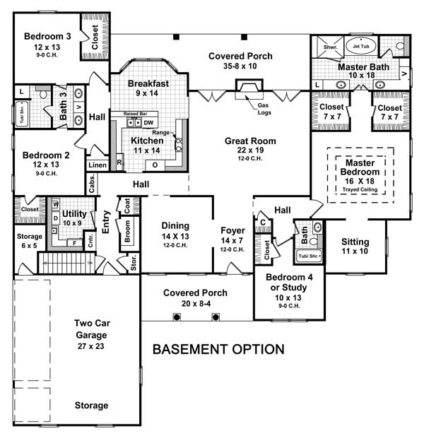 Basement floor plans examples