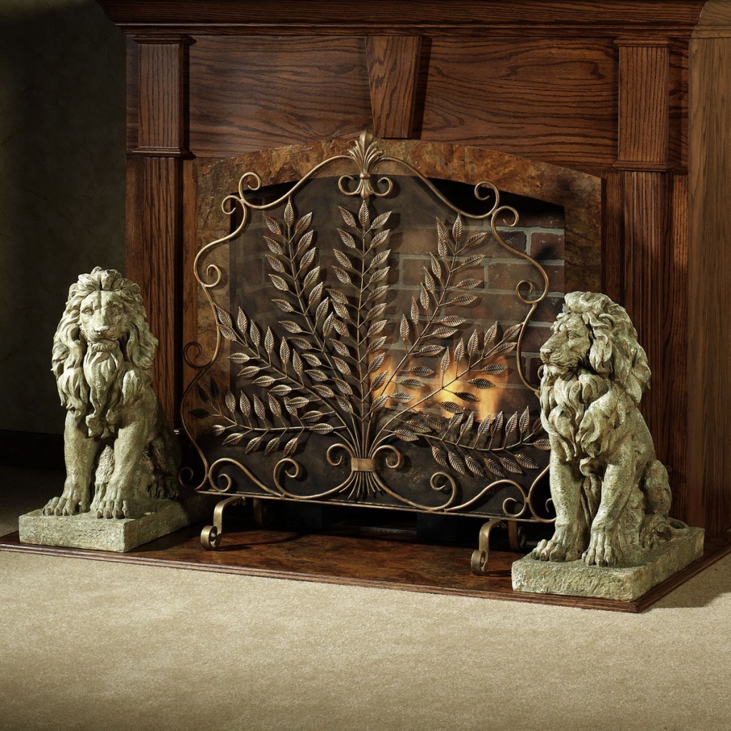 Decorative Fireplace Screens for Styling a Fireplace