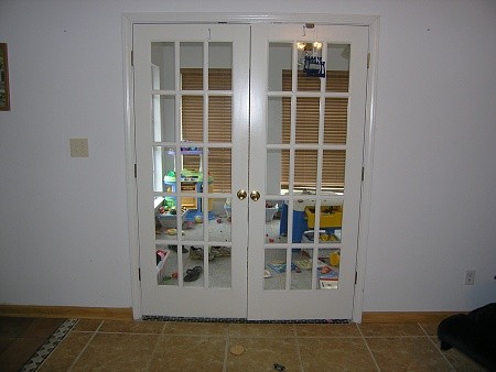 Interior french double doors