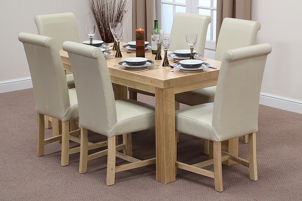 Narrow dining table and chairs