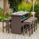 Outdoor Wicker Bar