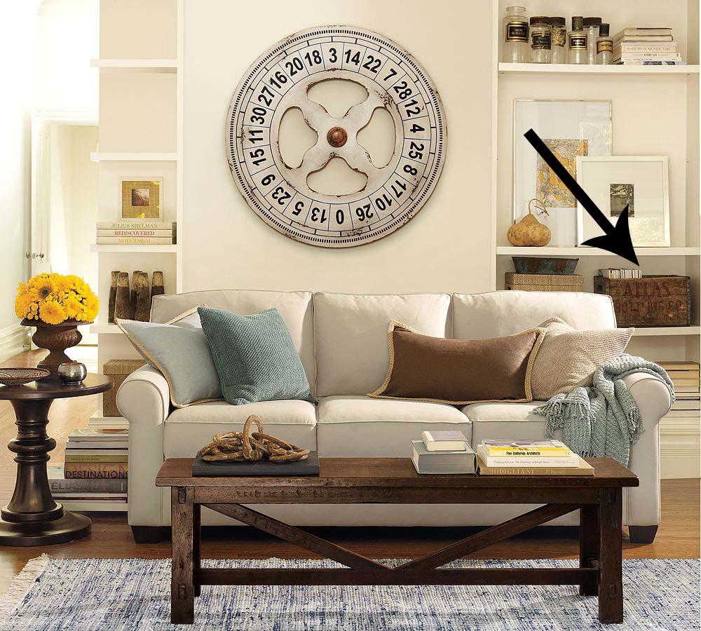 Pottery barn living room designs