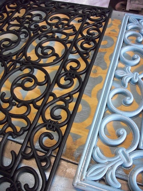 Rubber door mats outside