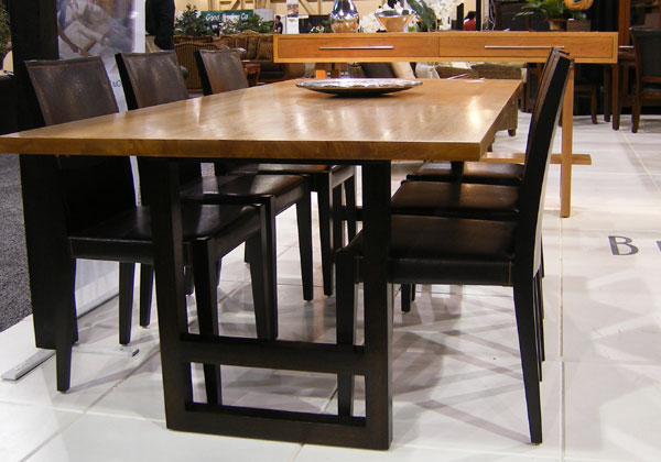 Solid wood dining table