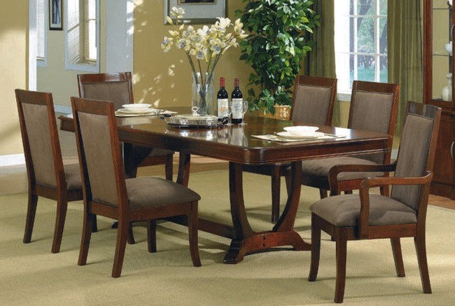 Solid wood dining tables and chairs