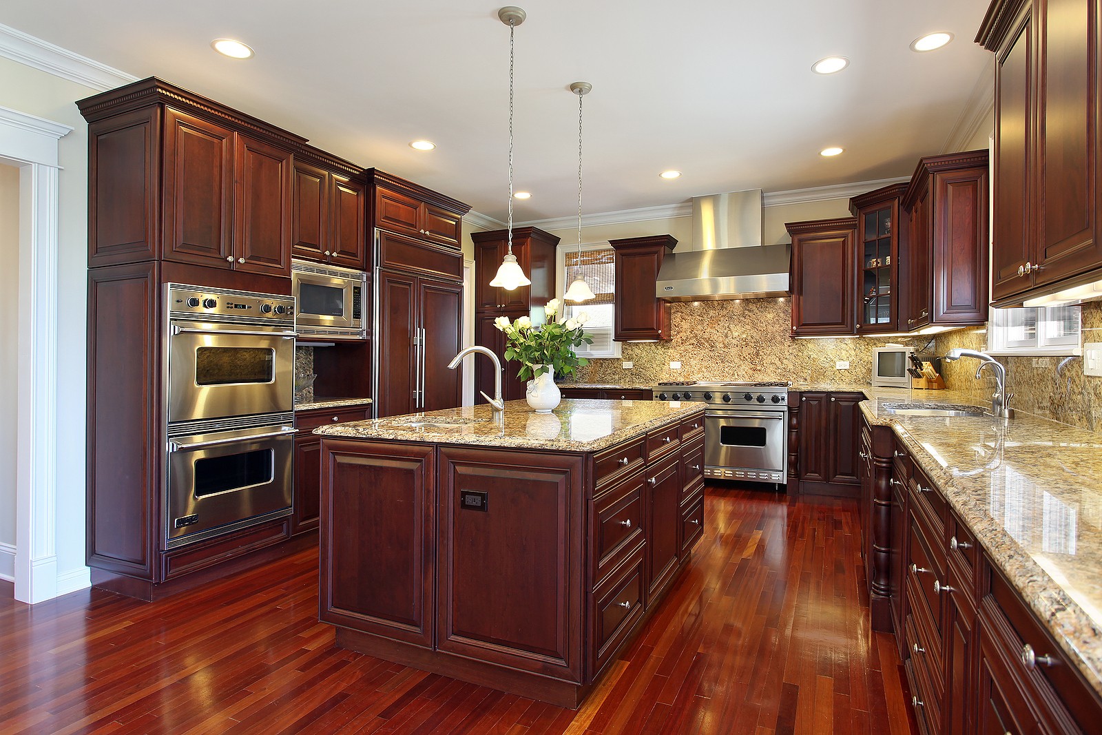 Cherry cabinets kitchen