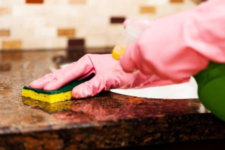 Cleaning granite countertops naturally