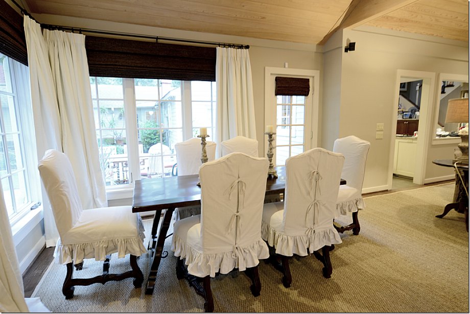 Dining chair slip cover