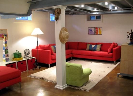 Diy unfinished basement ideas