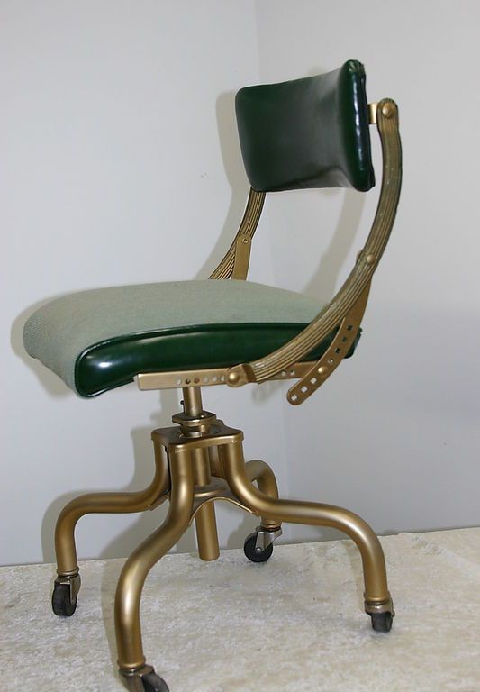 Leather drafting chair