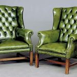 Leather Wing Back Chair
