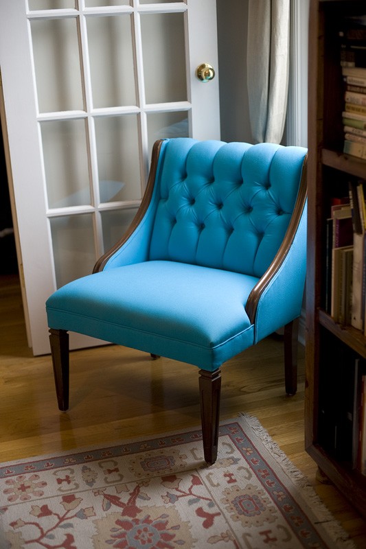Reupholstering a chair seat