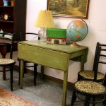 Round Drop Leaf Dining Table