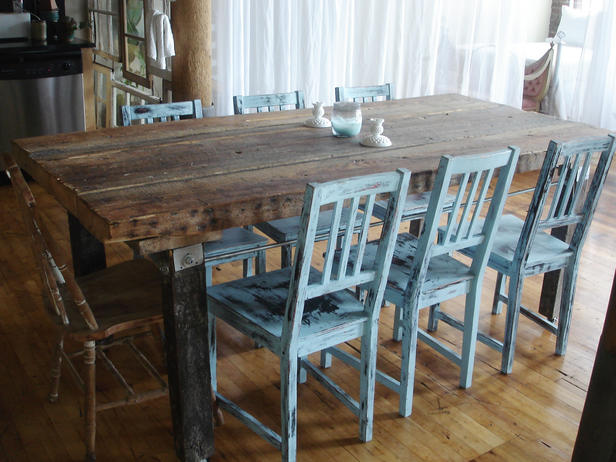 Rustic dining room sets