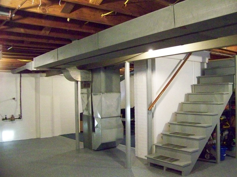 Unfinished basement floor ideas
